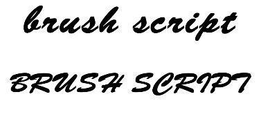 brush-script