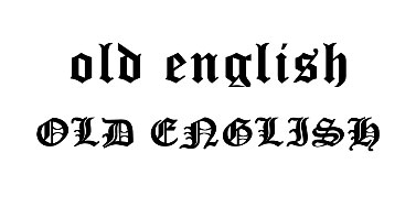 old-english
